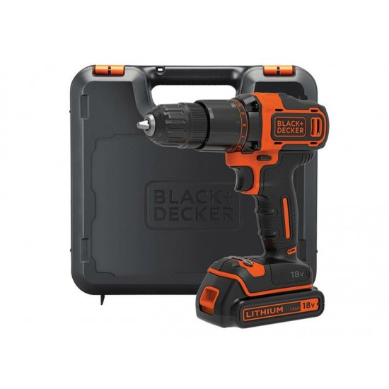 BLACK DECKER 2 Gear Hammer Drill 18v with 1 x 1.5Ah Battery